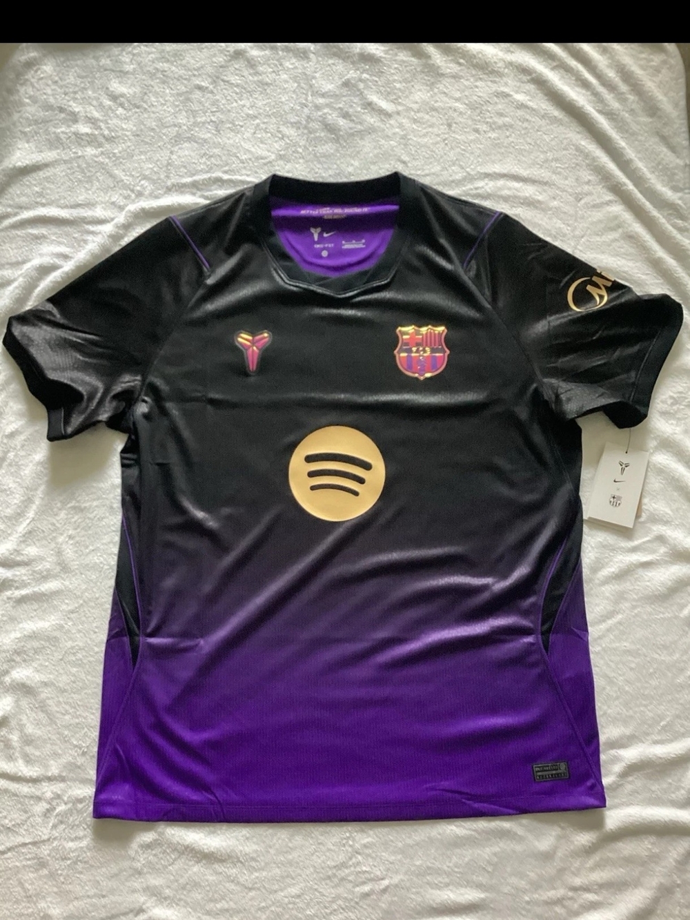 Nike x FC Barcelona Kobe Mamba Black & Purple 2026/2027 Men's Soccer Jersey XL